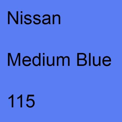 Nissan, Medium Blue, 115.